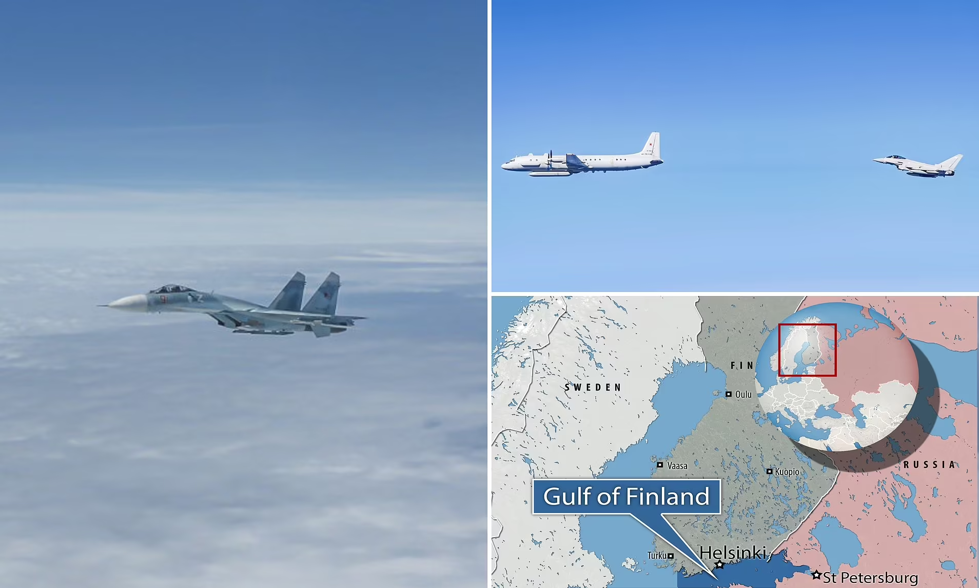 High-Stakes Skies: RAF and German Air Force Intercept Russian Fighter Jet and Spy Plane Near NATO Airspace